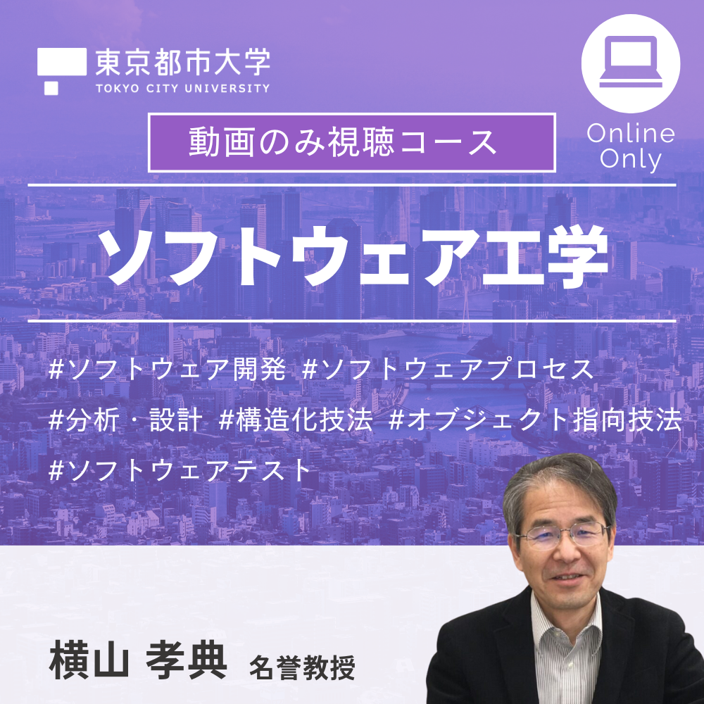 【動画のみ視聴コース】ソフトウェア工学